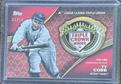Ty Cobb [Red] Baseball Cards 2023 Topps Crowning Achievements Commemorative Patch Prices