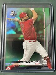 Albert Pujols [Green] #4 Baseball Cards 2019 Bowman Platinum Prices