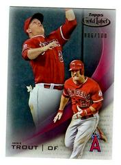 Mike Trout [Class 1 Red] Baseball Cards 2016 Topps Gold Label Prices
