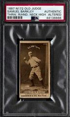 Samuel Barkley Baseball Cards 1887 N172 Old Judge Prices