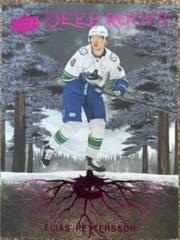 Elias Pettersson [Purple] Hockey Cards 2023 Upper Deck Deep Roots Prices