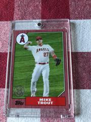 Mike Trout [Red] Baseball Cards 2022 Topps 1987 Series 2 Prices