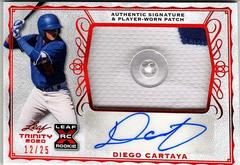 Diego Cartaya [Red] Baseball Cards 2020 Leaf Trinity Autographs Prices