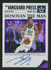 Donovan Mitchell [Purple] #HP-DML Basketball Cards 2017 Panini Vanguard Hot Off the Press Autographs Prices