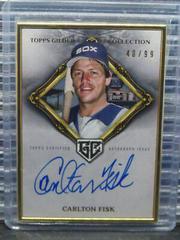Carlton Fisk #HAFA-CFI Baseball Cards 2023 Topps Gilded Collection Gold Framed Hall of Famers Autographs Prices