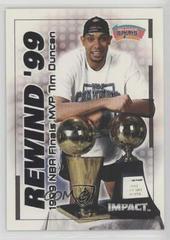 Tim Duncan #1RN Basketball Cards 1999 SkyBox Impact Rewind '99 Prices