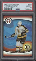 Patrice Bergeron [Gold Refractor] Hockey Cards 2003 Topps Pristine Prices