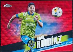 Raul Ruidiaz [Red Wave] Soccer Cards 2022 Topps Chrome MLS Prices