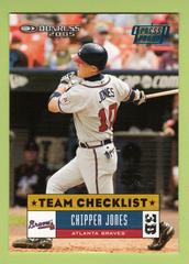 Chipper Jones [Press Proof Blue] #373 Baseball Cards 2005 Donruss Prices