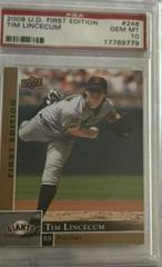 Tim Lincecum Baseball Cards 2009 Upper Deck First Edition Prices