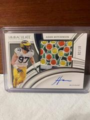 Aidan Hutchinson [Patch Autograph Bowl Logo 2] #81 Football Cards 2022 Panini Immaculate Collegiate Prices