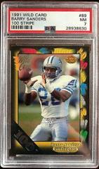 Barry Sanders [100 Stripe] #89 Football Cards 1991 Wild Card Prices