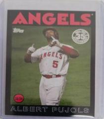 Albert Pujols [Black] #86B-93 Baseball Cards 2021 Topps 1986 35th Anniversary Prices