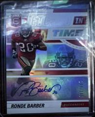 Ronde Barber Football Cards 2022 Panini Donruss Elite Etched in Time Signatures Prices