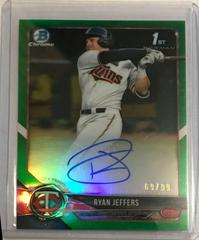 Ryan Jeffers [Green Refractor] #CDA-RJ Baseball Cards 2018 Bowman Draft Chrome Picks Autographs Prices