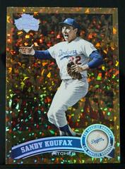 Sandy Koufax Baseball Cards 2011 Topps Update Prices