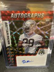 Brittain Brown [Gold] #RAM-BB Football Cards 2022 Panini Mosaic Rookie Autographs Prices