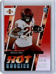 Breece Hall [Red Zone] Football Cards 2022 Panini Score Hot Rookies Prices