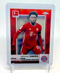 Alphonso Davies [Red Refractor] #82 Soccer Cards 2021 Topps Chrome Bundesliga Prices