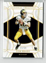 Tom Brady [Century Gold] #35 Football Cards 2022 Panini National Treasures Collegiate Prices
