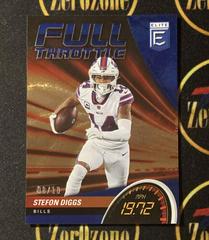 Stefon Diggs [Gold] #FT23 Football Cards 2022 Panini Donruss Elite Full Throttle Prices