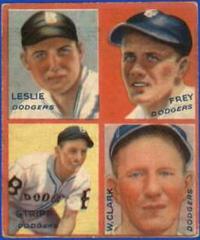 Clark, Frey, Leslie, Stripp Baseball Cards 1935 Goudey 4 in 1 Prices