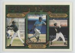 Billy McMillon, Bubba Trammell, Dante Powell Baseball Cards 1997 Topps Prices