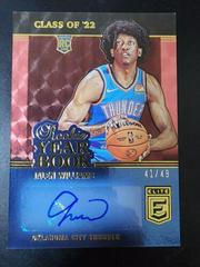 Jalen Williams [Red] #RYB-JLW Basketball Cards 2022 Panini Donruss Elite Rookie Yearbook Autographs Prices