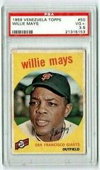 Willie Mays #50 Baseball Cards 1959 Venezuela Topps Prices
