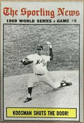 World Series Game 5 [Koosman Shuts the Door!] #309 Baseball Cards 1970 Topps Prices