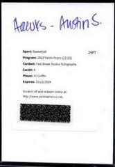 AJ Griffin #FBR-AJG Basketball Cards 2022 Panini Prizm Fast Break Rookie Autographs Prices