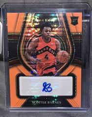 Scottie Barnes [Orange Pulsar] #RS-SBN Basketball Cards 2021 Panini Select Rookie Signatures Prices
