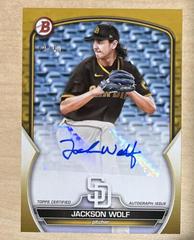 Jackson Wolf [Gold] #PPA-JWF Baseball Cards 2023 Bowman Paper Prospect Autographs Prices