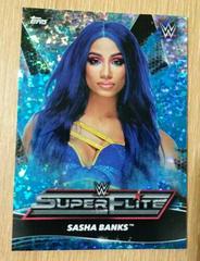 Sasha Banks [Blue] Wrestling Cards 2021 Topps WWE Superstars Super Elite Prices
