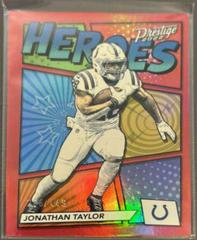 Jonathan Taylor [Red] #H-9 Football Cards 2022 Panini Prestige Heroes Prices