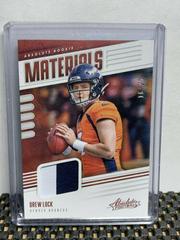 Drew Lock #RM-15 Football Cards 2019 Panini Absolute Rookie Materials Prices