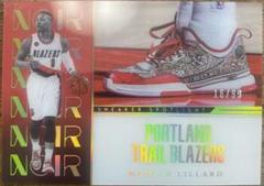 Damian Lillard #9 Basketball Cards 2022 Panini Noir Sneaker Spotlight Prices