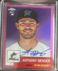 Anthony Bender [Pink] Baseball Cards 2022 Topps Chrome Platinum Anniversary Autographs Prices