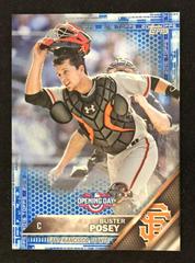 Buster Posey [Catcher Gear Blue Foil] #OD-183 Baseball Cards 2016 Topps Opening Day Prices