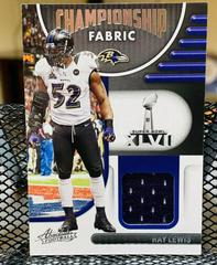 Ray Lewis #CF-9 Football Cards 2022 Panini Absolute Championship Fabric Prices