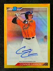 Connor Cannon [Gold Refractor] Baseball Cards 2020 Bowman Heritage Chrome Autographs Prices