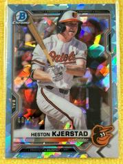 Heston Kjerstad [Aqua Refractor] #BCP-138 Baseball Cards 2021 Bowman Sapphire Prices