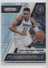 Karl Anthony Towns [Green Prizm] #17 Basketball Cards 2017 Panini Prizm Fundamentals Prices