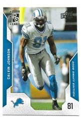 Calvin Johnson #136 Football Cards 2008 Upper Deck Draft Edition Prices