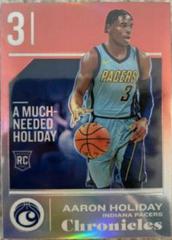 Aaron Holiday [Red] #507 Basketball Cards 2018 Panini Chronicles Prices
