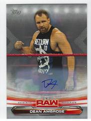 Dean Ambrose [Autograph Silver] #24 Wrestling Cards 2019 Topps WWE RAW Prices
