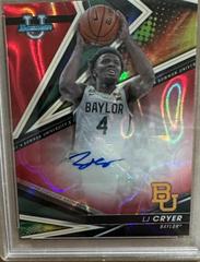 LJ Cryer [Red Lava] #BOA-LC Basketball Cards 2022 Bowman University Best of Autographs Prices