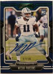 Micah Parsons [Green Signature] Football Cards 2021 Panini Playbook Prices