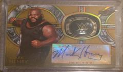 Mark Henry [Gold] #HOF-MH Wrestling Cards 2018 Topps Legends of WWE Hall of Fame Ring Autographs Prices