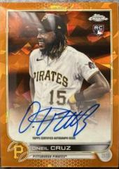 Oneil Cruz [Orange] Baseball Cards 2022 Topps Chrome Update Sapphire Rookie Autographs Prices
